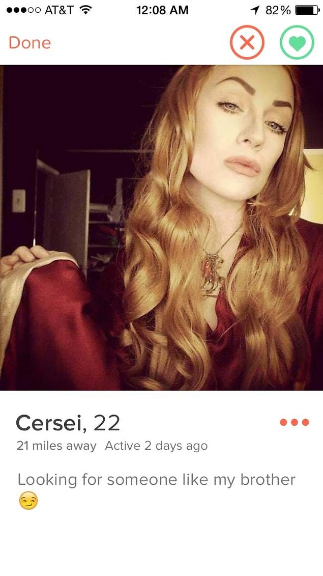 19. Game of Thrones’tan Cersei’nin Tinder’ı olsaydı…