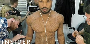 Michael B. Jordan ve Diğer Muhteşem Black Panther Oyuncularının Vücut Makyajları Nasıl Yapıldı?