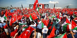Binlerce Kişi Yenikapı'da Bir Araya Geldi: 'Zulme Lanet Kudüs'e Destek'