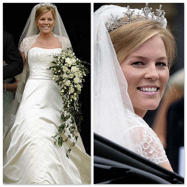 11. Платье Отем Филлипс (урожденной Келли), жены старшего внука королевы Елизаветы II, сына принцессы Анны