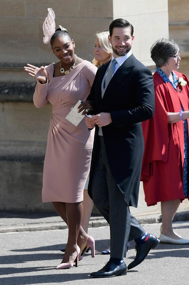 Serena Williams ve Alexis Ohanian da törenin dikkat çeken misafirlerinden.
