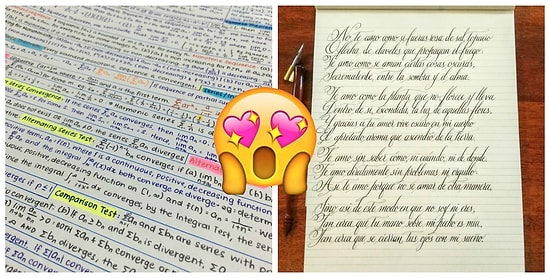 Как они это делают?! 20 фото идеального почерка, которые приведут вас в визуальный экстаз