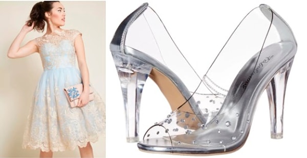 Когда вы слышите, как кто-то говорит, что «чувствует себя Золушкой», это практически синоним гламура и уверенности в себе. Поэтому вам абсолютно не нужна волшебница-крестная или мыши, которые, как ни странно, умеют шить, несмотря на отсутствие у них противостоящих больших пальцев :) Ваша магия в ваших руках. Поэтому выбирайте плавную форму с красивым накладным кружевом и классическим структурированным лифом. Стеклянные туфельки могут быть немного непрактичными, поэтому вместо этого выбирайте туфли из прозрачного пластика. Они настолько красивые, что ни один принц не устоит перед вами.