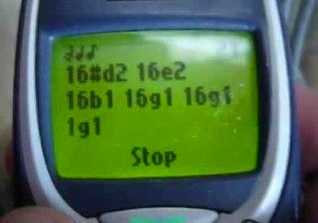 8. Nokia 3310'la aslında hiçbir şeye benzemeyen besteler yapılırdı.