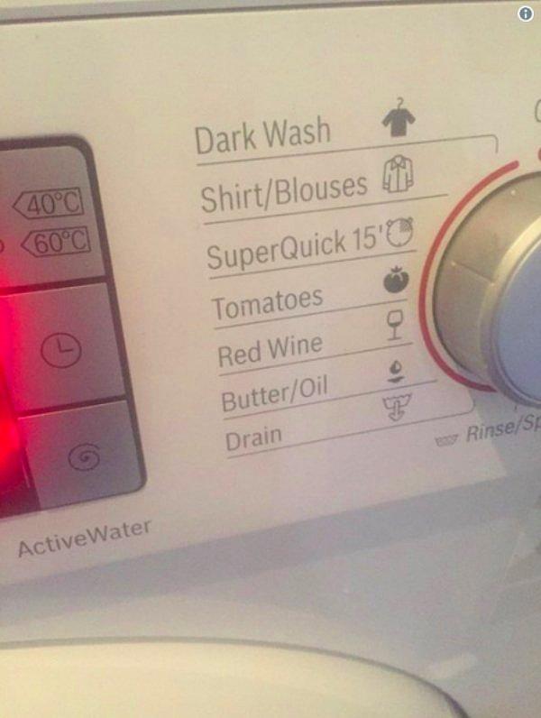 8. Spesifik lekeler için özel modlara sahip çamaşır makinesi. 🎛👍