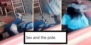 Börekçide Sevişen Çifti Sus İşareti Yaparak Dinlene Dinlene Döven Garsonlar