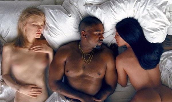 Kim kendini toparlıyor, Kanye yeni albümünü hazırlıyor... Ve karısını, kendisini ve daha pek çok insanı eski sevgilileriyle aynı yatağa koyduğu o malum klip yayında!