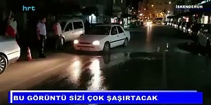 Hatay'da 2 Metrelik Alana Yağan İlginç Yağmur