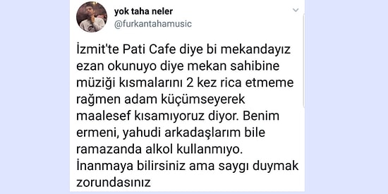 Sosyal Medyanın Yeni Polemiği: Ezan Okunurken Müziğin Sesinin Kısılmadığı Cafe