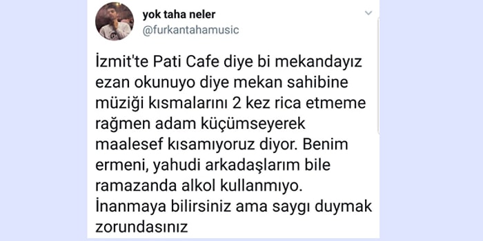 Sosyal Medyanın Yeni Polemiği: Ezan Okunurken Müziğin Sesinin Kısılmadığı Cafe