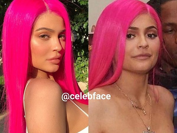 2. Фото в Инстаграме Кайли очень сильно отличается от того, что мы видим на снимках от папарацци