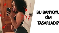 Banyodaki Fotoğrafının İçerdiği Gariplikler İle Sosyal Medyanın Kafasını Karıştıran Kadın