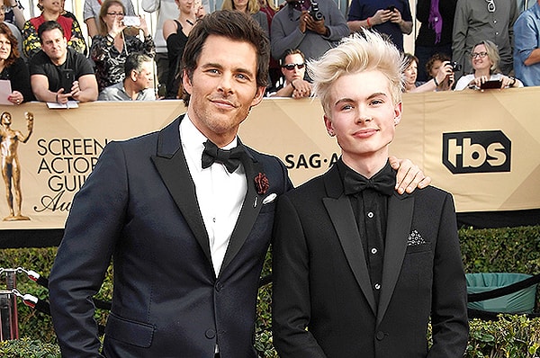 9. Джеймс Марсден и сын Джек