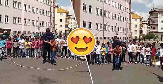 Engelli Öğrencisine İp Atlatan Mükemmel Öğretmen