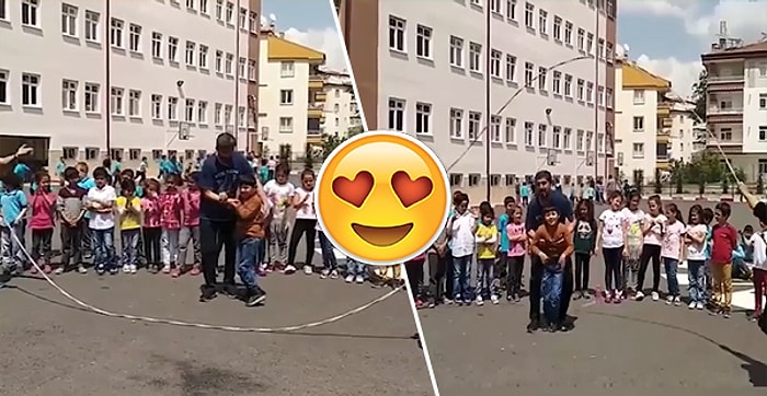 Engelli Öğrencisine İp Atlatan Mükemmel Öğretmen