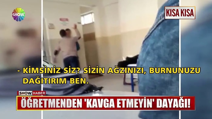 Kavga Eden Öğrencilerini Dayak Atarak Terbiye Etmeye Çalışan Öğretmen