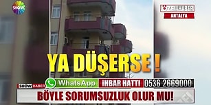 Bu Nasıl Sorumsuzluk! Balkona Kurulan Salıncakla Ölüme Sallanan Çocuk