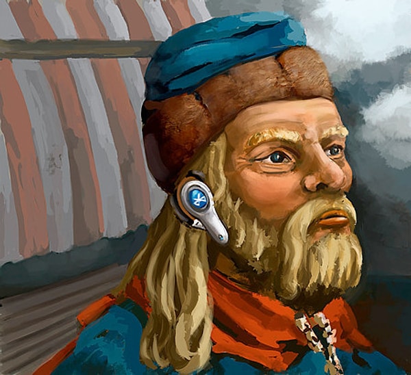 2. Король Харальд I Синезубый (по-английски Bluetooth) обожал чернику, которую жевал постоянно, из-за чего его зубы окрасились в синий. Это в честь него названа беспроводная технология Bluetooth.
