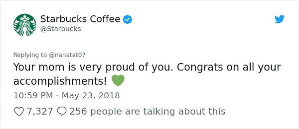 Даже Старбакс отправил свой ответ 🤗