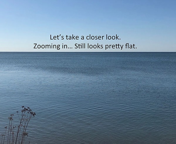 6. Если использовать zoom, ничего не меняется: горизонт все еще плоский