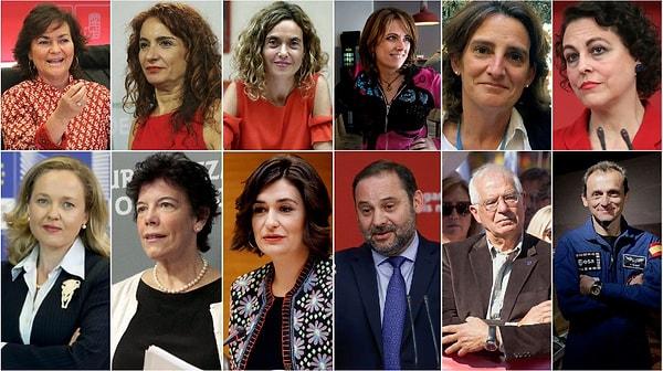Böylece İspanya'nın genç demokrasi tarihinde ilk kez devletin üst düzey görevlerine ağırlıklı olarak kadınlar getirildi.