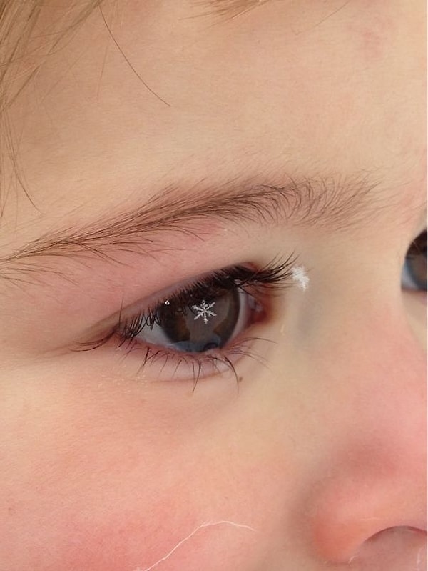 1. Снежинка на ресничке