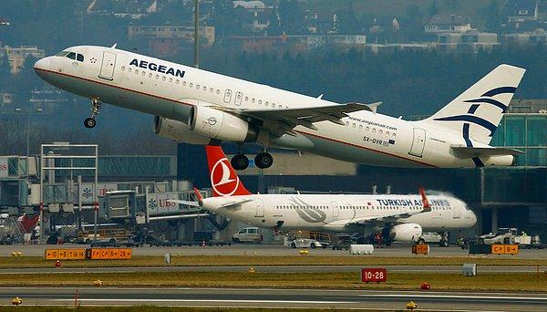 7. Aegean Airlines, Yunanistan