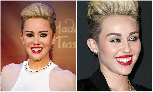 7. Эта восковая Майли так натуральна, что аж страшно...