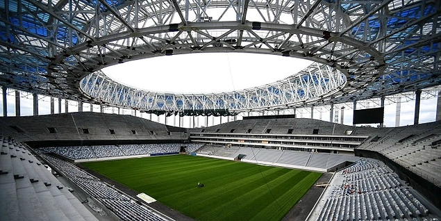 Rusya’daki 2019 Dünya Kupası maçlarına ev sahipliği yapacak Kazan Arena Rusya’daki 2019 Dünya Kupası maçlarına ev sahipliği yapacak Kazan Arena