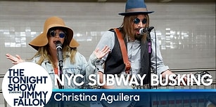 Christina Aguilera'dan New York Metrosunu Kullananlara Muhteşem Sürpriz