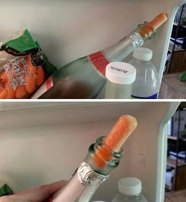 1. Что только не сделаешь, чтобы не пропало любимое винишко или шампусик!