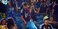 Hem Maçı Hem Gönülleri Kazandılar! Japon Taraftarlar, Kolombiya Maçının Ardından Tribünleri Temizledi