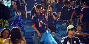Hem Maçı Hem Gönülleri Kazandılar! Japon Taraftarlar, Kolombiya Maçının Ardından Tribünleri Temizledi