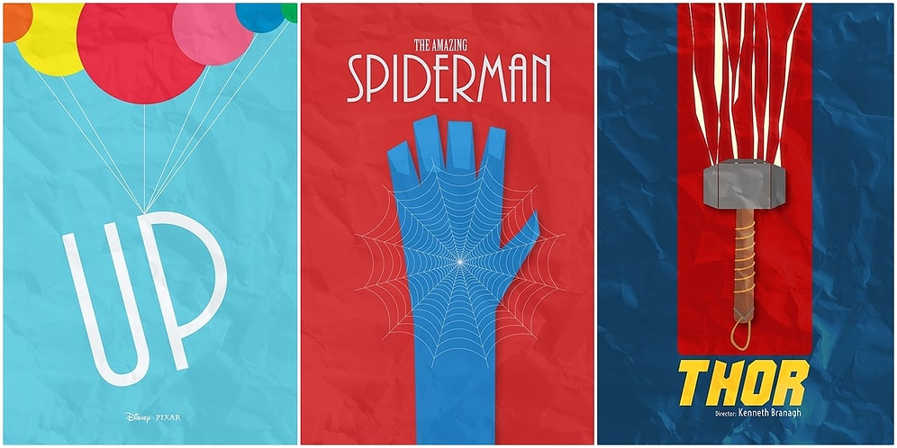 Bunlara Bayılacaksınız! Türk Tasarımcıdan İlham Verici 32 Minimalist Film Afişi Tasarımı