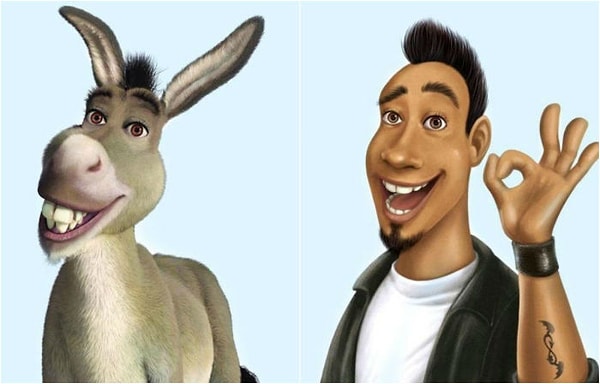 5. Осел из "Шрека" был бы похож на латиноамериканского парня.