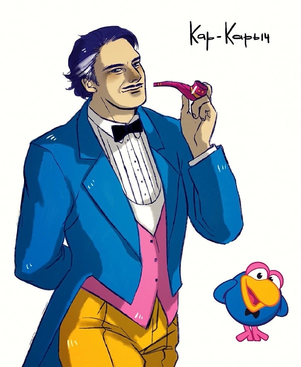 16. А вот так бы выглядел Кар-Карыч из "Смешариков".