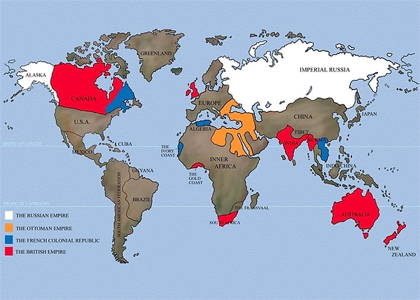 1. Какая единица измерения в Британской империи использовалась для описания географических районов?