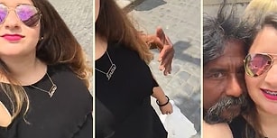 Telefonunun Ön Kamerasıyla Video Çeken Kadına Sürpriz Yapan Adam