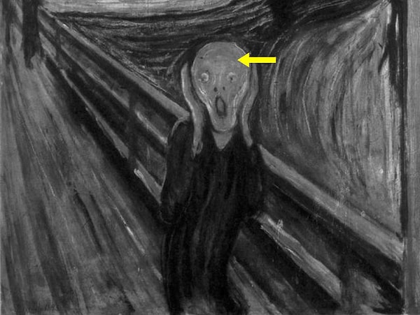 5. Какого цвета голова на картине Эдварда Мунка "Крик"?