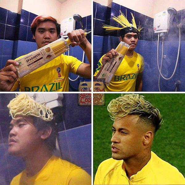 2. Neymar'ın saçları nasıl böyle oldu sanıyorsunuz?