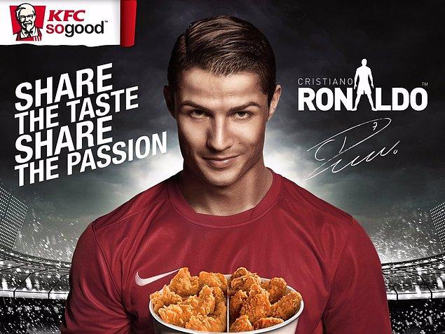 Ronaldo'nun Castrol, Samsung ve KFC gibi markalarla da anlaşmaları var.