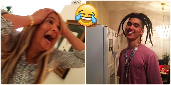 İki Yıl Sonunda Rastalarını Çıkarttıran Oğluna Verdiği İnanılmaz Tepkilerle Herkesi Güldürmeyi Başaran Anne