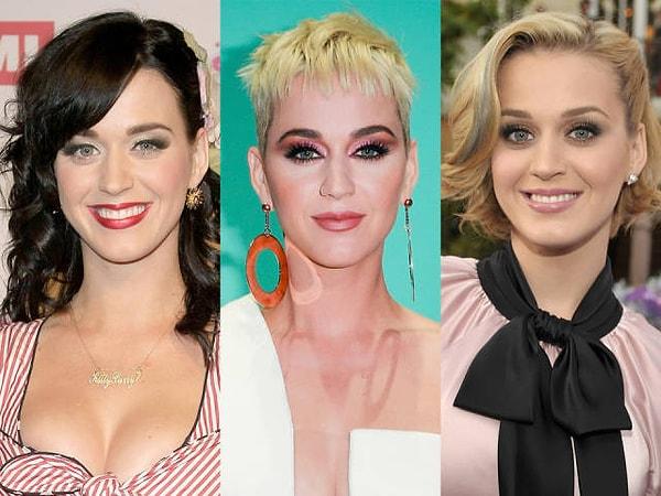 14. Katy Perry o kadar çok saç değiştirdi ve o kadar çok peruk kullandı ki neredeyse kimse gerçek saç rengini göremedi. Kendisi aslında sarı-kumral tonlara sahip, bizden söylemesi.