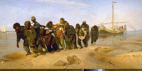 Бурлаки на Волге: Тест на знание исчезнувших профессий