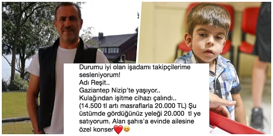 Helal Olsun Sana! Haluk Levent İşitme Cihazı Çalınan Küçük Reşit'e Yardım İçin Yeleğini 20 Bin Liraya Sattı!