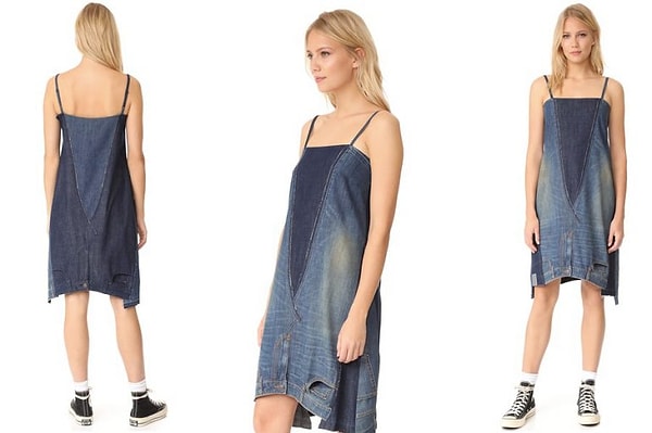 6. Джинсы-платье? Нечто среднее.