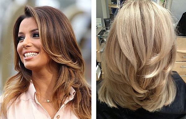 6. Эта женская стрижка предполагает короткие пряди у лица и удлиненные - к затылку.