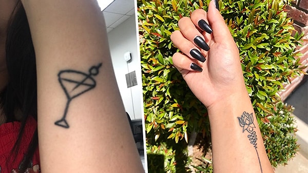 5. А ведь у Stevey есть еще одна татуировка — бокал с мартини! Представляете, что будет, когда мама обнаружит ее?