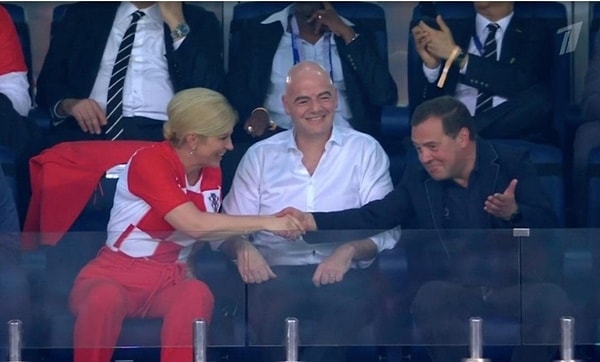 3. Колинда Грабар-Китарович на матче Россия - Хорватия