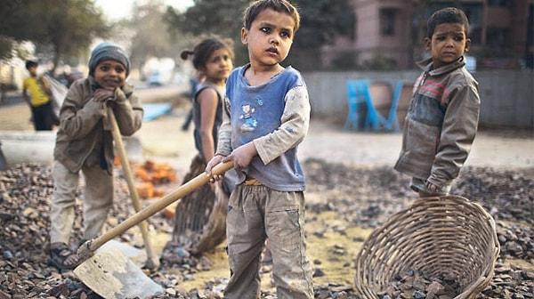 5. Hindistan'da günümüzde 44 milyon çocuk işçinin var olduğu biliniyor.